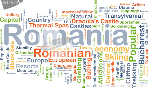 Image of Romania background concept