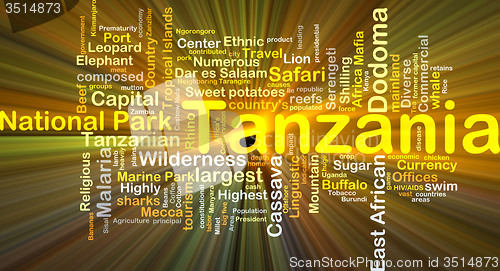 Image of Tanzania background concept glowing