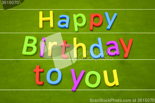 Image of happy birthday to you