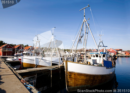 Image of Fishing Boats at Dock