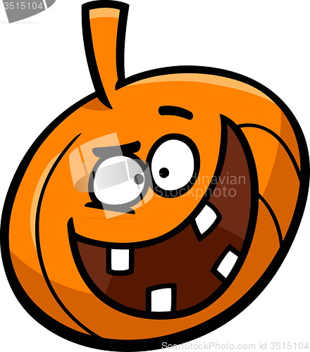 Image of halloween pumpkin cartoon illustration