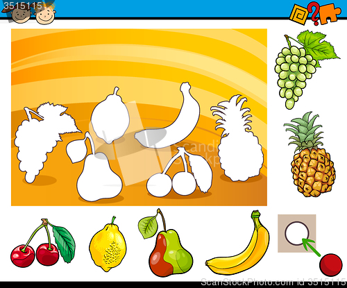 Image of cartoon educational task for children