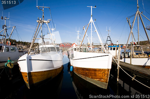 Image of Fishing Boats at Dock