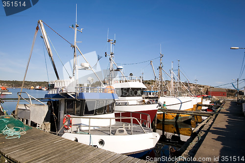 Image of Fishing Boats at Dock