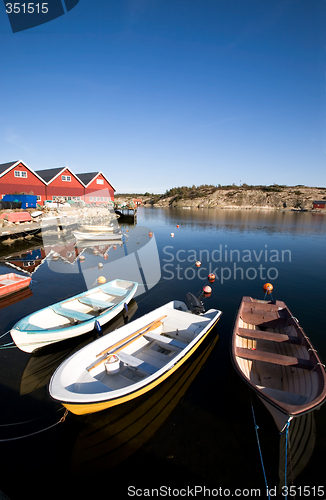 Image of Small Boats at Dock