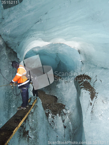Image of inside glacier