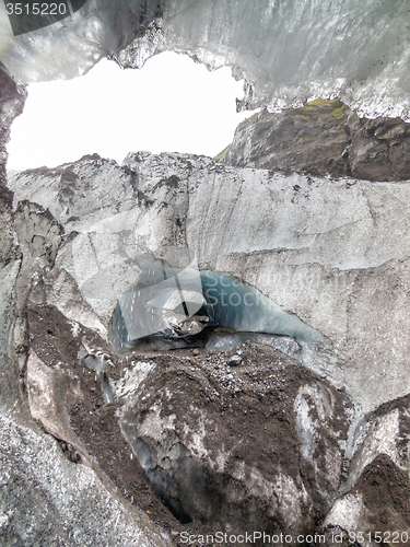 Image of glacier detail in Iceland