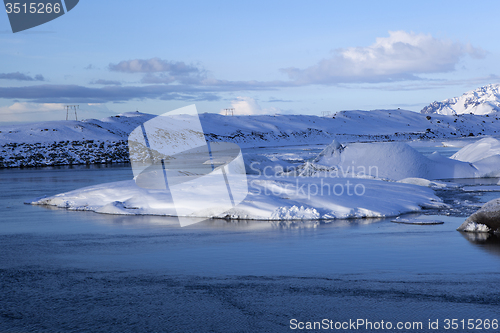 Image of Glacier lagoon Jokulsarlon in Iceland in a morning light
