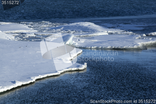Image of Ice floes at glacier lagoon Jokulsarlon, Iceland
