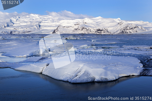 Image of Glacier lagoon Jokulsarlon in Iceland in a morning light