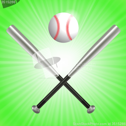 Image of Baseball Bat and Ball