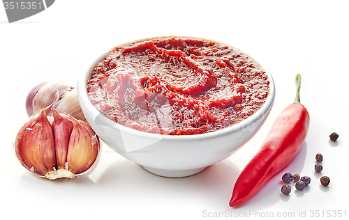 Image of hot chili and garlic sauce