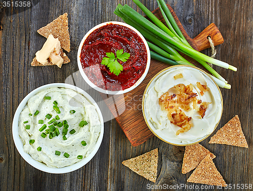 Image of various dip sauces