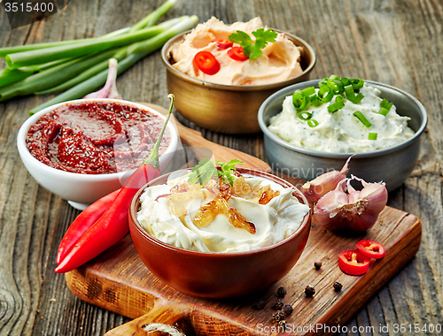 Image of various dip sauces