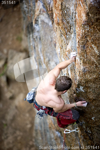 Image of Male Rock Climber