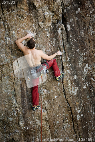 Image of Male Rock Climber