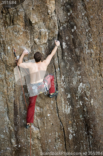 Image of Male Rock Climber