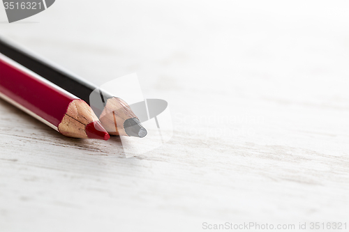 Image of Black and Red Pencils