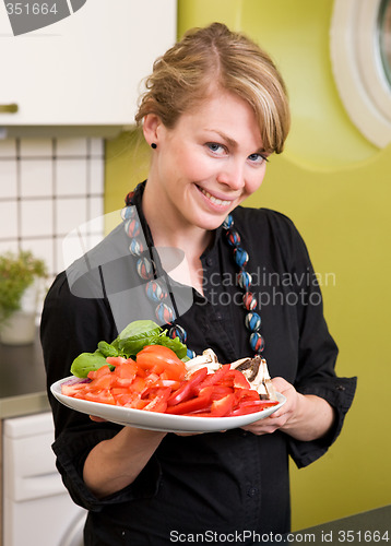 Image of Freshly Cut Vegetables