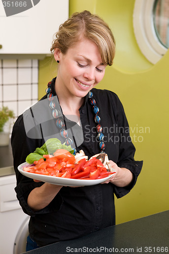 Image of Freshly Cut Vegetables