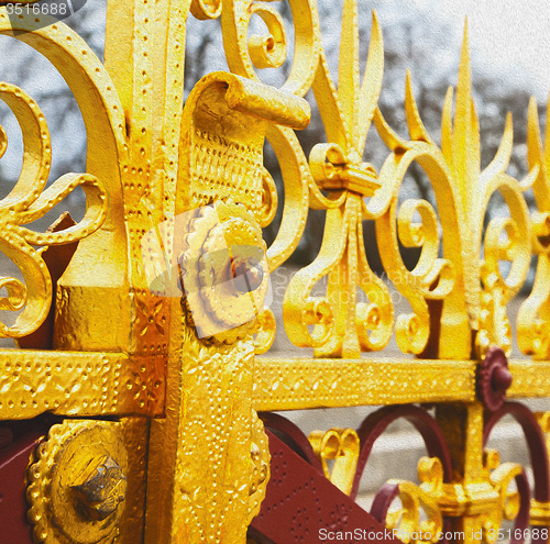 Image of   abstract gold in englan london antique floor   and background