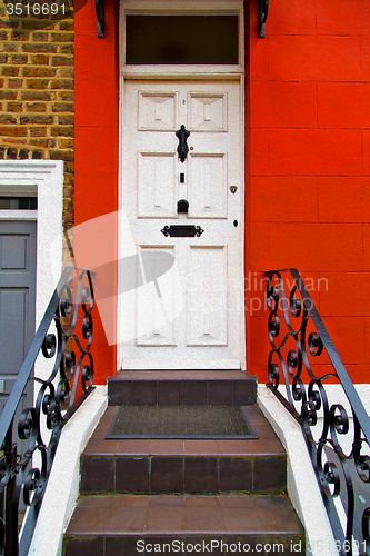 Image of notting   hill  area  in london england old suburban and antique