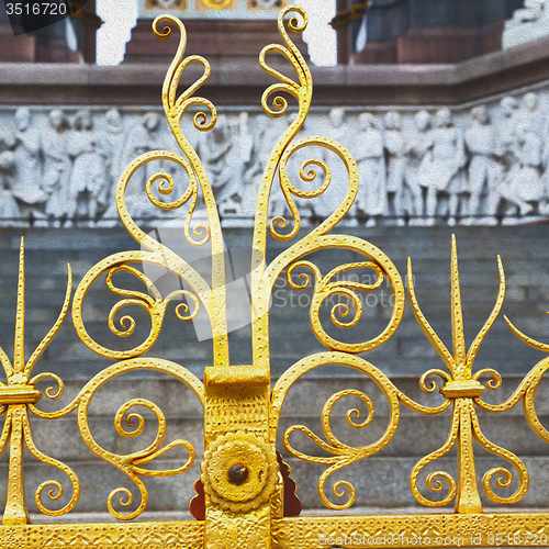 Image of   abstract gold in englan london antique floor   and background