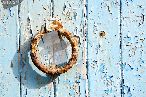 Image of rusty metal nail dirty stripped  