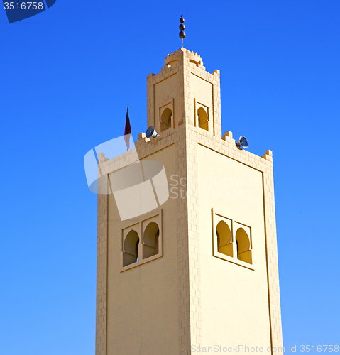 Image of  the history  symbol  in morocco  africa  minaret religion and  