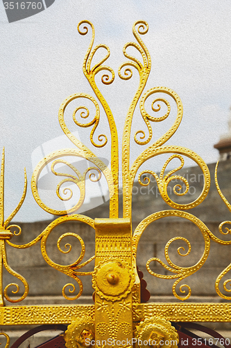 Image of   abstract gold in englan london antique floor   and background