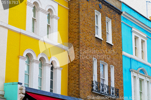 Image of notting   hill  area  in london england old suburban and antique