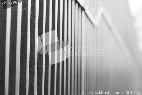 Image of abstract metal in englan london railing steel and background