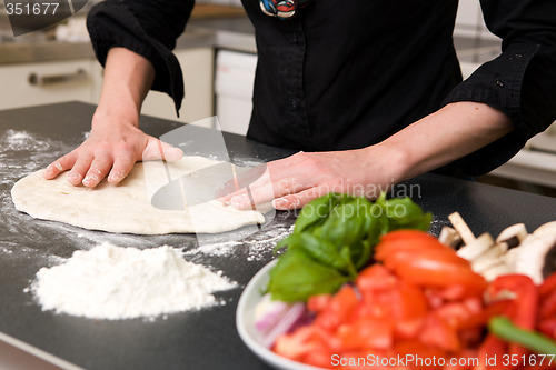 Image of Making Pizza Dough Detail