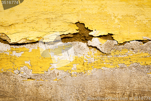 Image of yellow  in texture wall  africa abstract