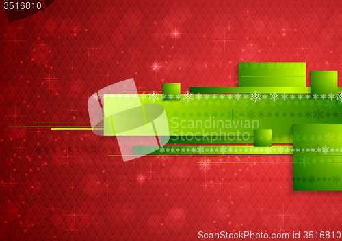 Image of Bright abstract tech Christmas background