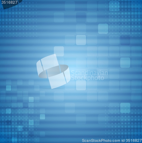 Image of Bright blue technical background