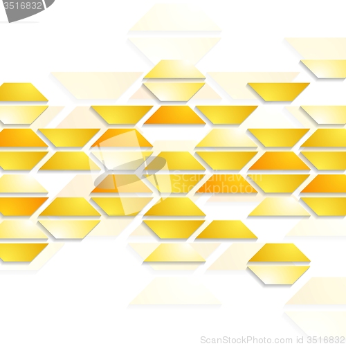 Image of Geometric shapes on white background. Tech design
