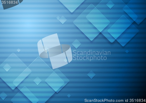 Image of Hi-tech geometric dark blue background