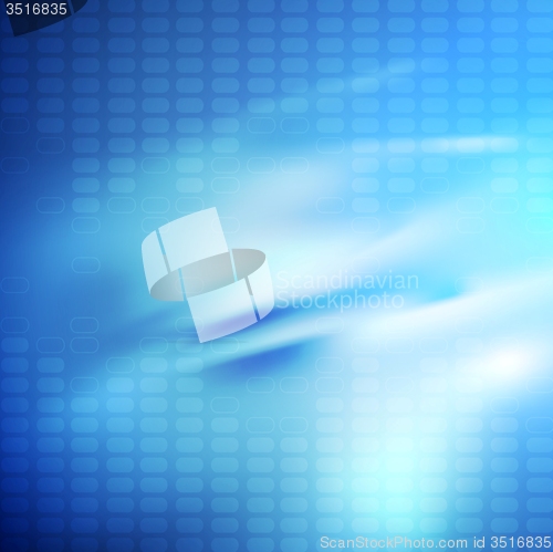 Image of Bright blue smooth glossy tech background