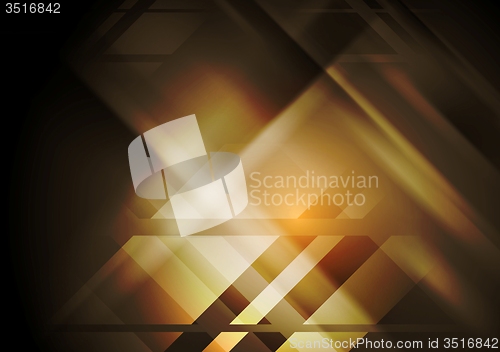 Image of Dark hi-tech geometric abstract background