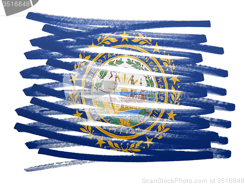 Image of Flag illustration - New Hampshire