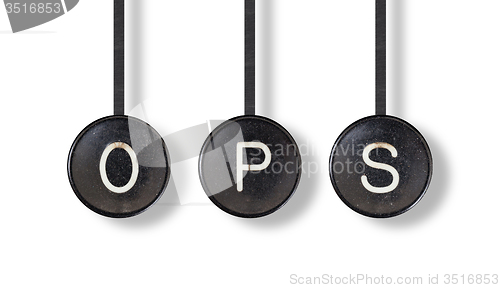 Image of Typewriter buttons, isolated - OPS