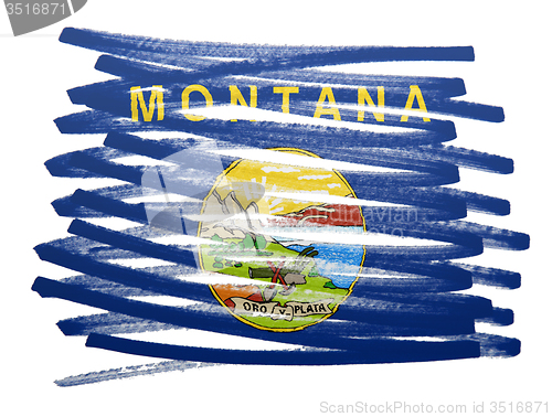 Image of Flag illustration - Montana