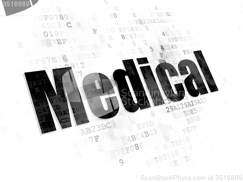 Image of Health concept: Medical on Digital background