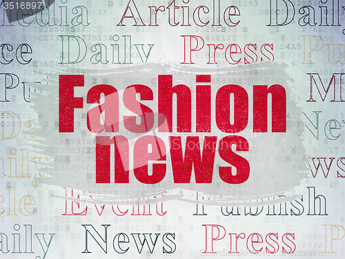 Image of News concept: Fashion News on Digital Paper background