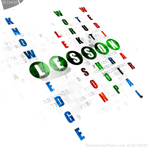 Image of Studying concept: Lesson in Crossword Puzzle