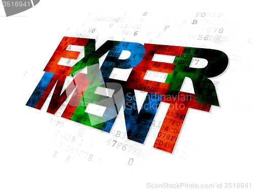 Image of Science concept: Experiment on Digital background