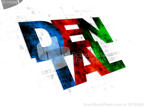 Image of Healthcare concept: Dental on Digital background