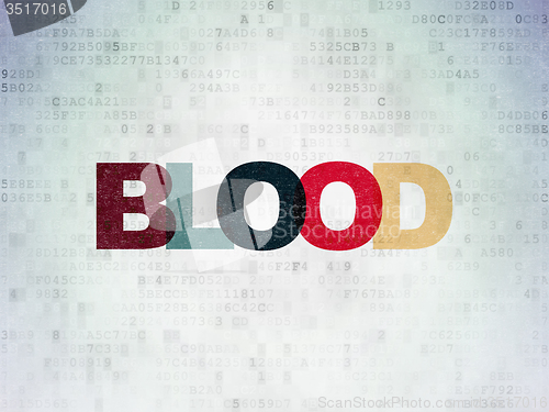 Image of Health concept: Blood on Digital Paper background