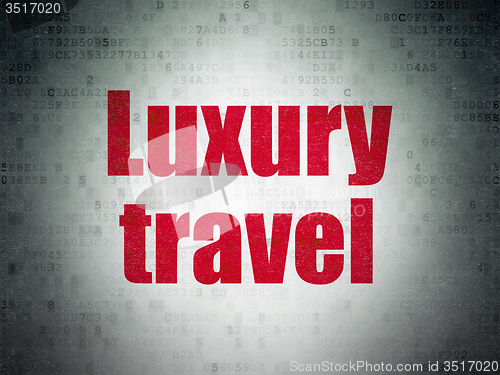 Image of Tourism concept: Luxury Travel on Digital Paper background